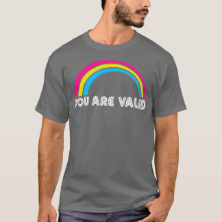 You Are Valid Pansexual LGBT Pride Lgbtq Pride Mon T-Shirt