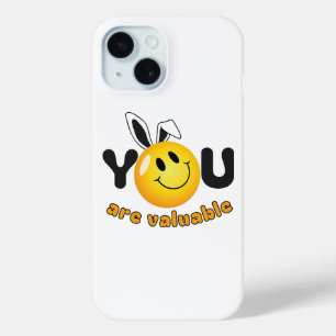 You Are Valuable Motivational Art - Cute Heart iPhone 15 Case