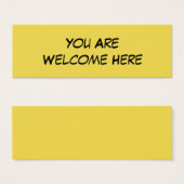 "You Are Welcome Here" Kind Note for Inclusion (Front & Back)