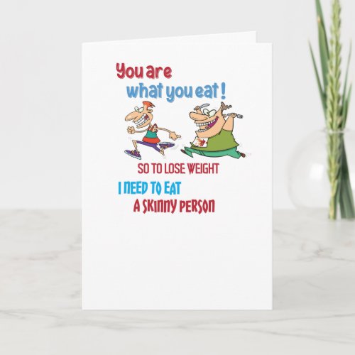 You Are what you Eat _ Funny Design Card