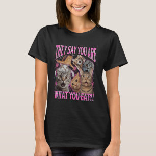 You Are What You Eat Funny Lesbian Cat Meme Bootle T-Shirt