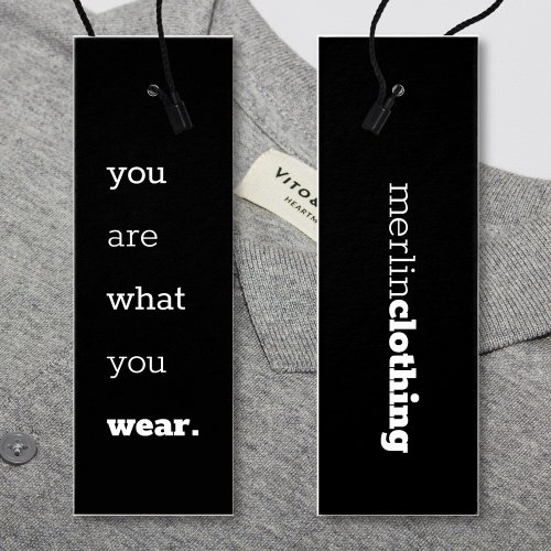 You Are What You Wear _ Logo Clothing Hang Tag