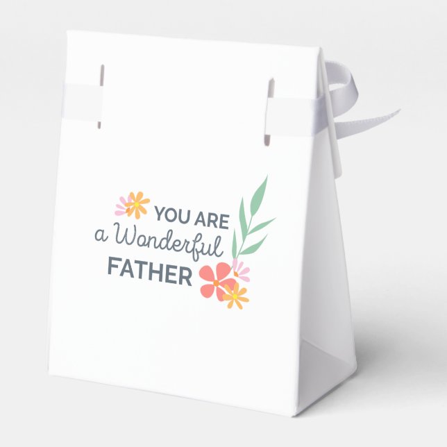 You Are Wonderful Father's Day | Favor Box (Back Side)