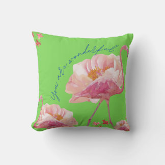 You are wonderful throw pillow