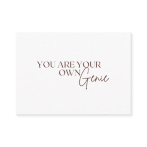You Are Your Own Genie      Enclosure Card