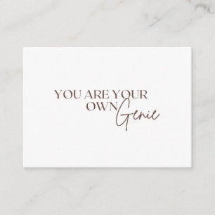 You Are Your Own Genie      Enclosure Card