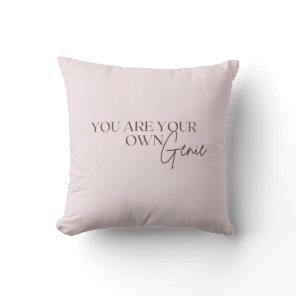 You Are Your Own Genie   Throw Pillow