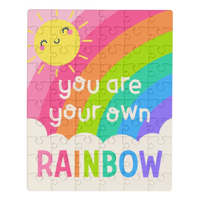 You Are Your Own Rainbow Jigsaw Puzzle (Puzzle Vertical)