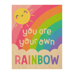 You Are Your Own Rainbow Wood Wall Art