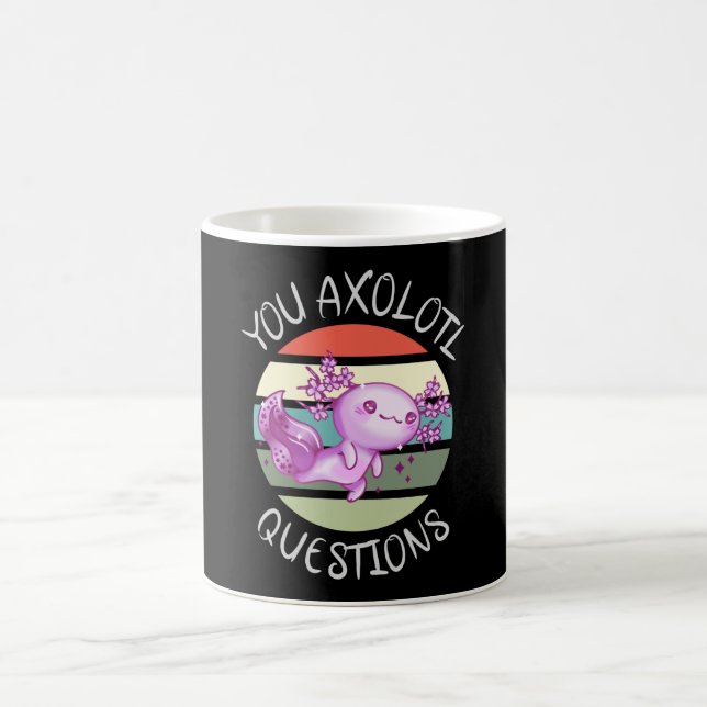You axolotl questions coffee mug (Center)