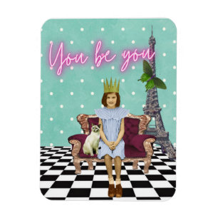 You Be You Empowering Girl Pop Art   Magnet