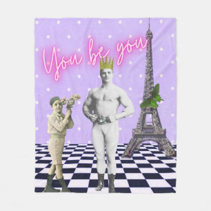 You Be You Empowering Pop Art Fleece Blanket