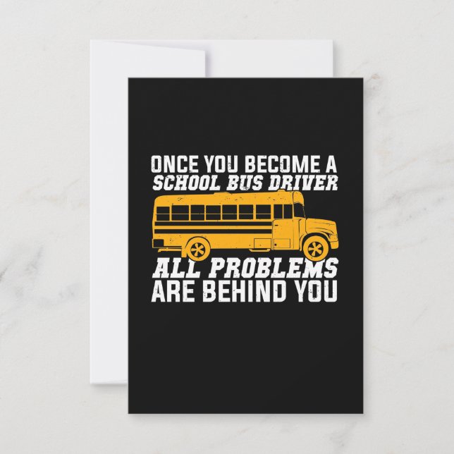 You Become A School Bus Driver RSVP Card (Front)