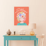 You Belong Among the Wildflowers Floral Lady Art Canvas Print<br><div class="desc">A beautiful wall art canvas print as unique as you are! Brighten your space with our blooming wildflower lady art canvas print. Hand-painted and oh-so-lovely,  this art features a stunning lady with a whimsical wildflower hairdo. Original handprinted artwork and design by Moodthology Papery.</div>