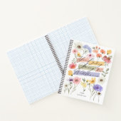 You Belong Among The Wildflowers Watercolor Flower Notebook (Inside)