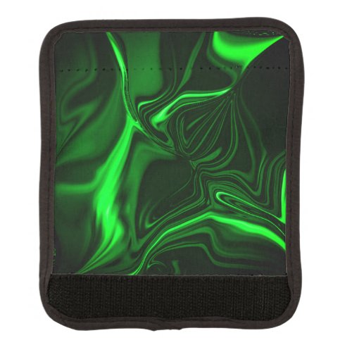 You bend and folds green nickeled on dark luggage handle wrap