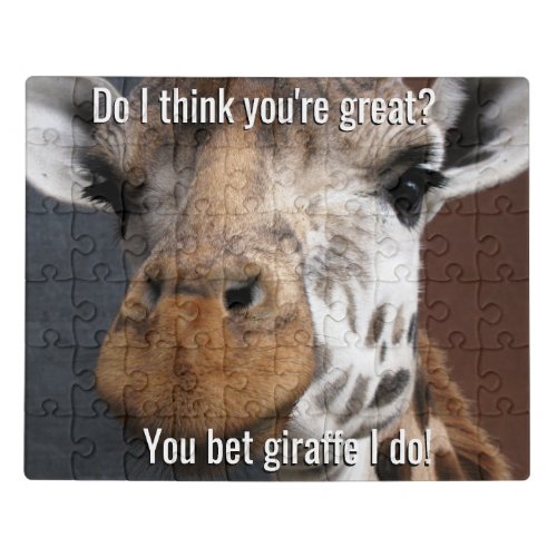 You Bet Giraffe Encouragement Puzzle