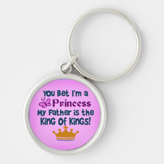 You Bet I'm a Princess Keychain (Front)