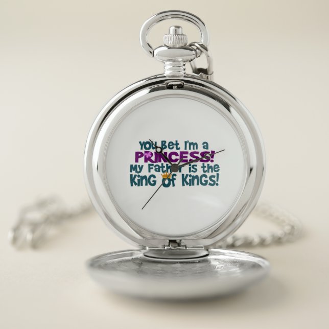 You Bet I'm a Princess Pocket Watch (Inside)