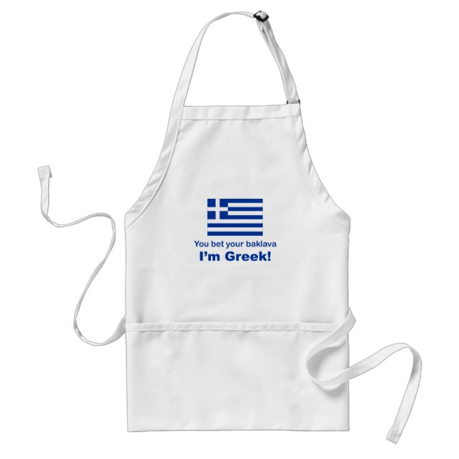 You Bet Your Baklava Adult Apron (Front)