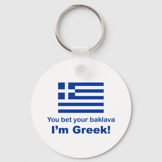 You Bet Your Baklava Keychain (Front)