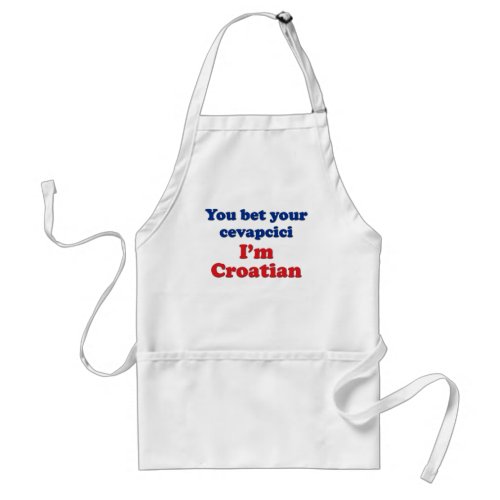 You Bet Your Cevapcici sausage Adult Apron