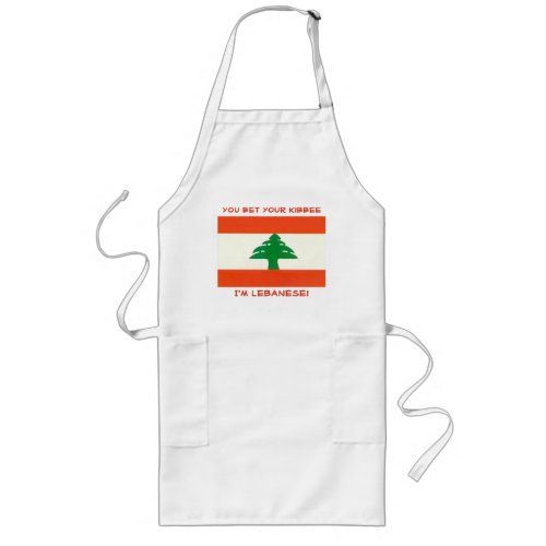 You Bet Your Kibbee Iâm Lebanese Long Apron