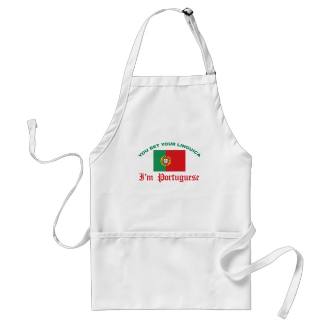 You Bet Your Linguica Adult Apron (Front)