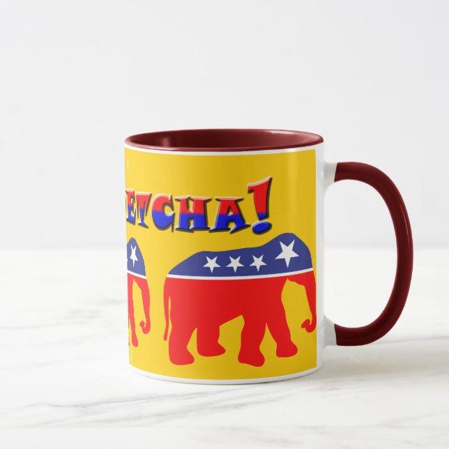 You Betcha! & Modernized GOP Elephants Mug (Right)