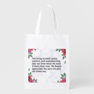 You Bring So Much Peace Grocery Bag