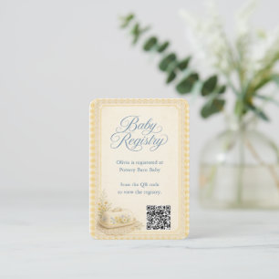 You Butter Believe It Baby Shower Baby Registry  Enclosure Card