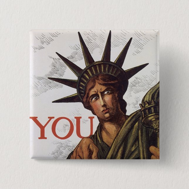 You buy a Liberty Bond Lest I Perish Pinback Button (Front)
