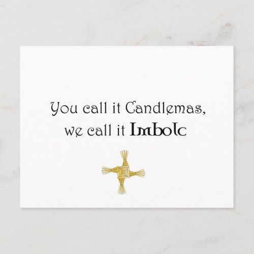You Call It Candlemas We Call It Imbolc Postcard