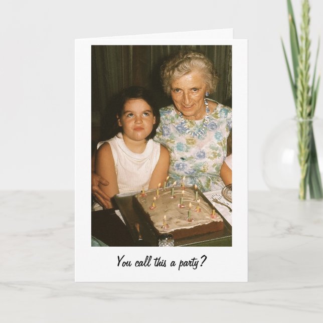 You call this a party? card (Front)