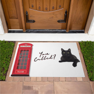 'You Called?' Custom Pet Photo London Phone Booth  Doormat