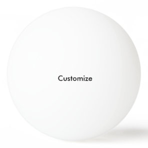 You can add anything you want ping pong ball