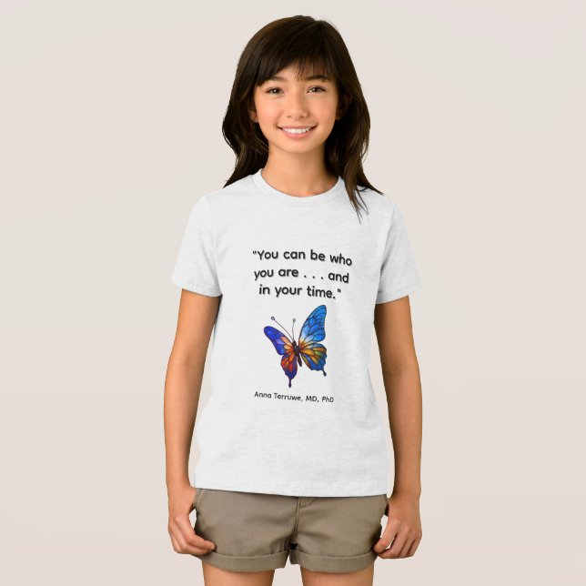 YOU CAN BE WHO YOU ARE Kids' Tri-Blend Shirt (Front Full)