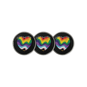 You Can Be Yourself With Me LGBT Transgender Gay Golf Ball Marker