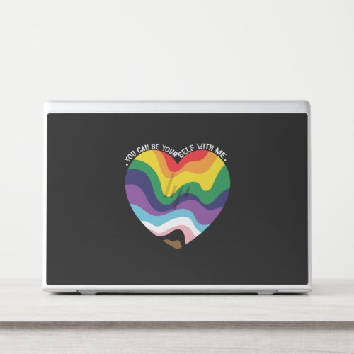 You Can Be Yourself With Me LGBT Transgender Gay  HP Laptop Skin