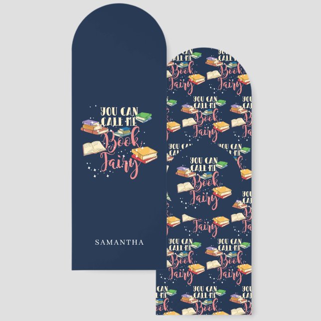 You Can Call Me Book Fairy Nerd Custom Bookmarks (Front & Back)