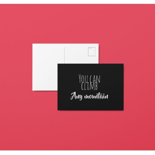 You Can Climb Any Mountain Affirmation Postcard