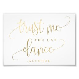 You Can Dance Bar Sign Choose Your Size Faux Gold