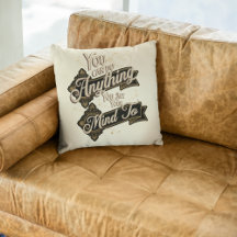 You Can Do Anything Quote Brown Beige