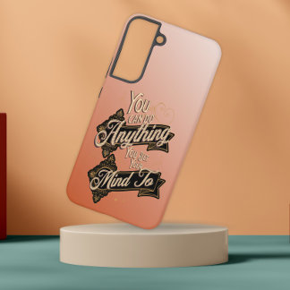 You Can Do Anything Quote Terracotta Pink Samsung Galaxy S22+ Case