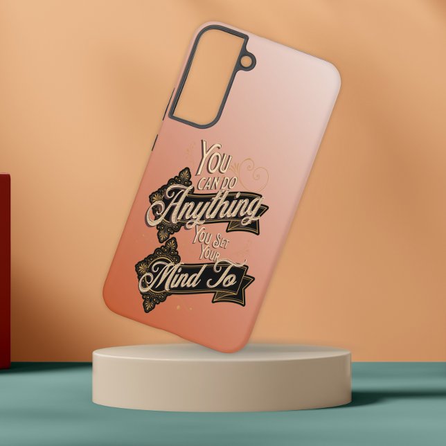 You Can Do Anything Quote Terracotta Pink Samsung Galaxy Case (Creator Uploaded)