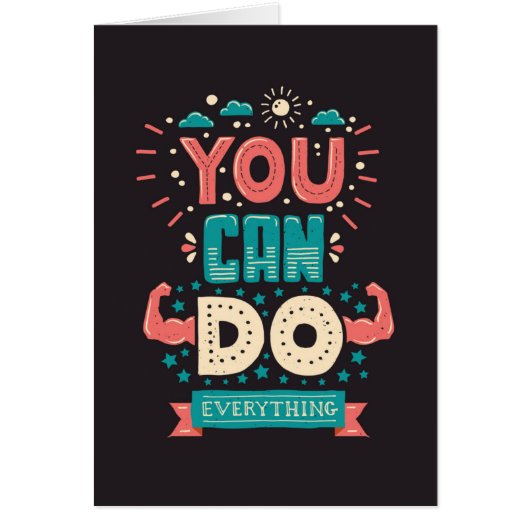 You Can Do Everything Colorful Cards (Front)