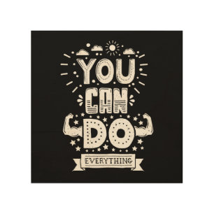 You Can Do Everything Wood Wall Decor