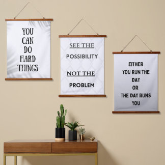 you can do hard things hanging tapestry