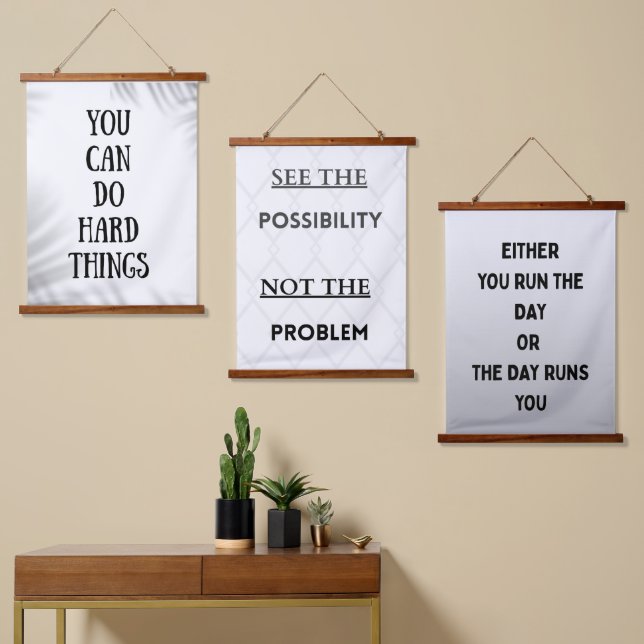 you can do hard things hanging tapestry (Asymmetrical)