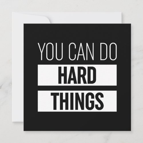 You Can Do Hard Things Holiday Card